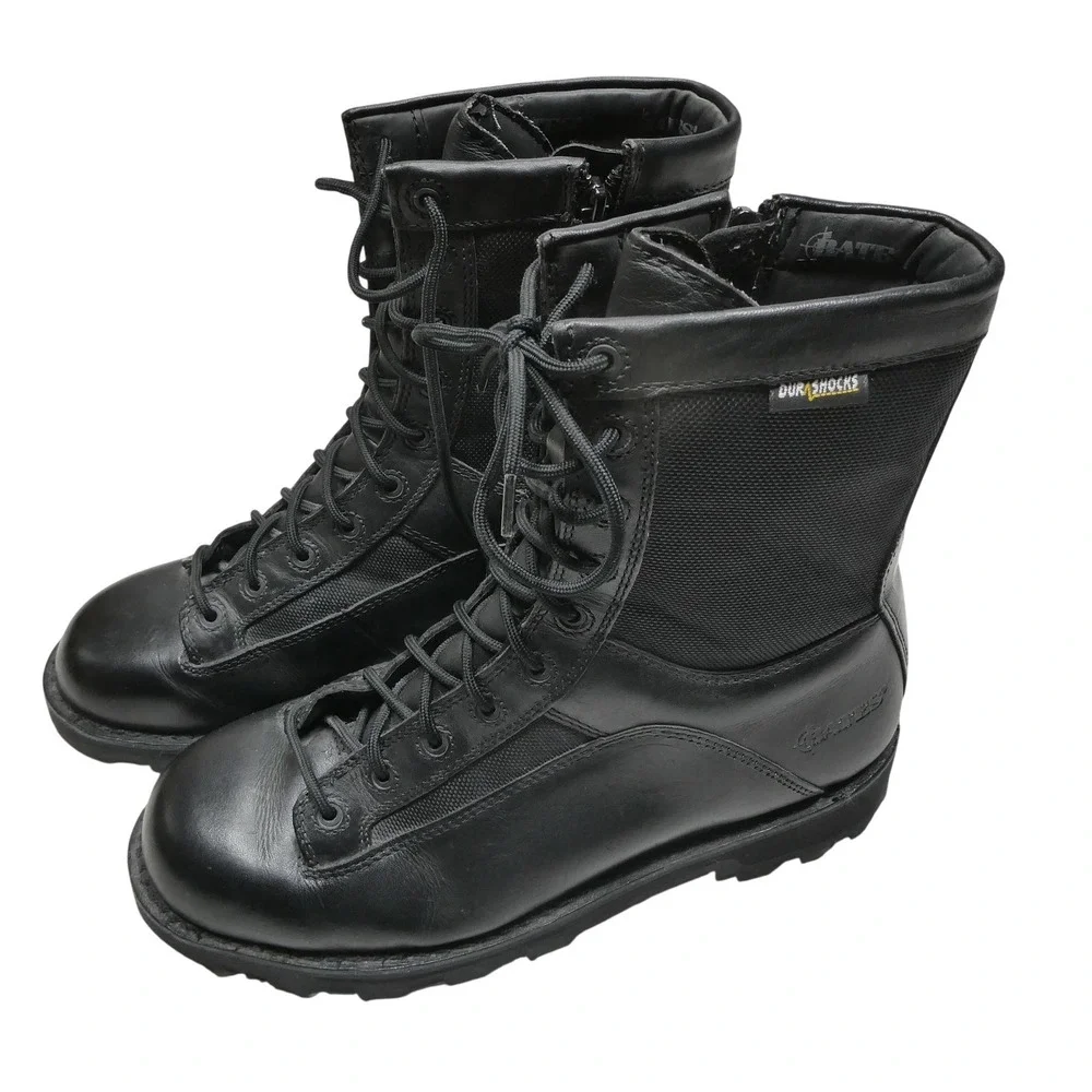 Bates Boots Mens Size 11 Black DuraShocks Tactical Combat Side Zip Work E03130